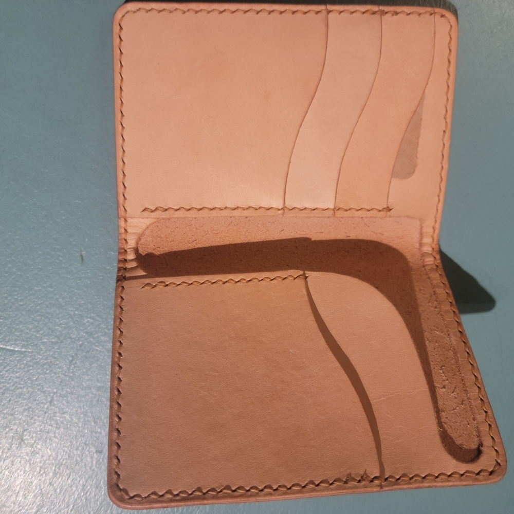 Handmade Vegtable Tanned Leather Men's Wallet